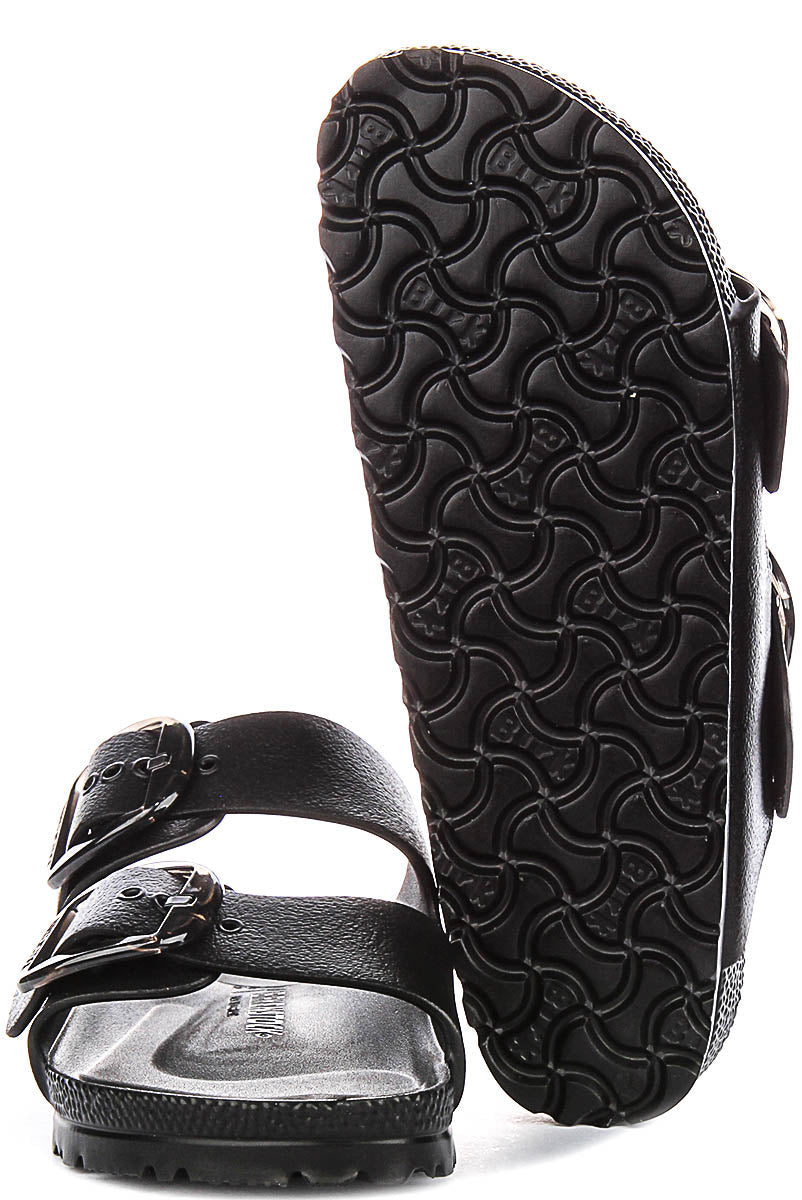 Birkenstock Arizona Sandals | Black EVA - Big Buckle for Women - Narrow Fit