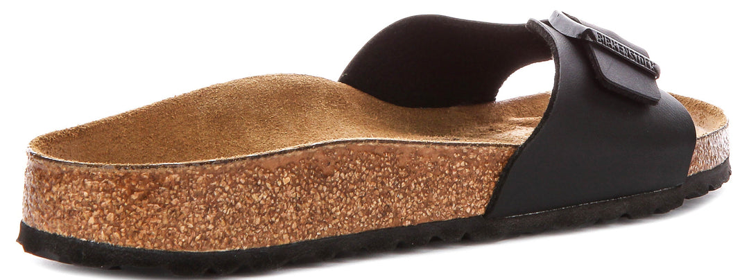 Birkenstock Madrid Sandals | Black Birko-Flor for Women - Narrow Fit