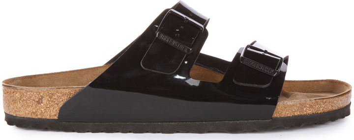 Birkenstock Arizona Sandals | Patent Black Birko-Flor for Women