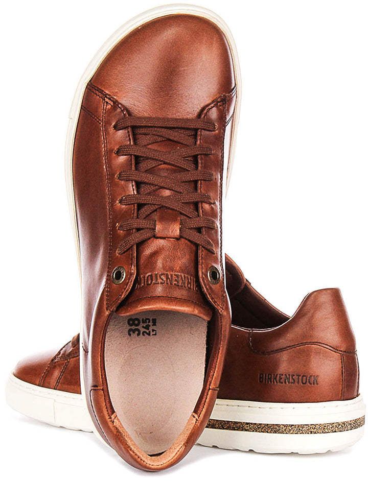 Sneakers Birkenstock Bend Low | Pelle genuina color cognac per uomo e donna