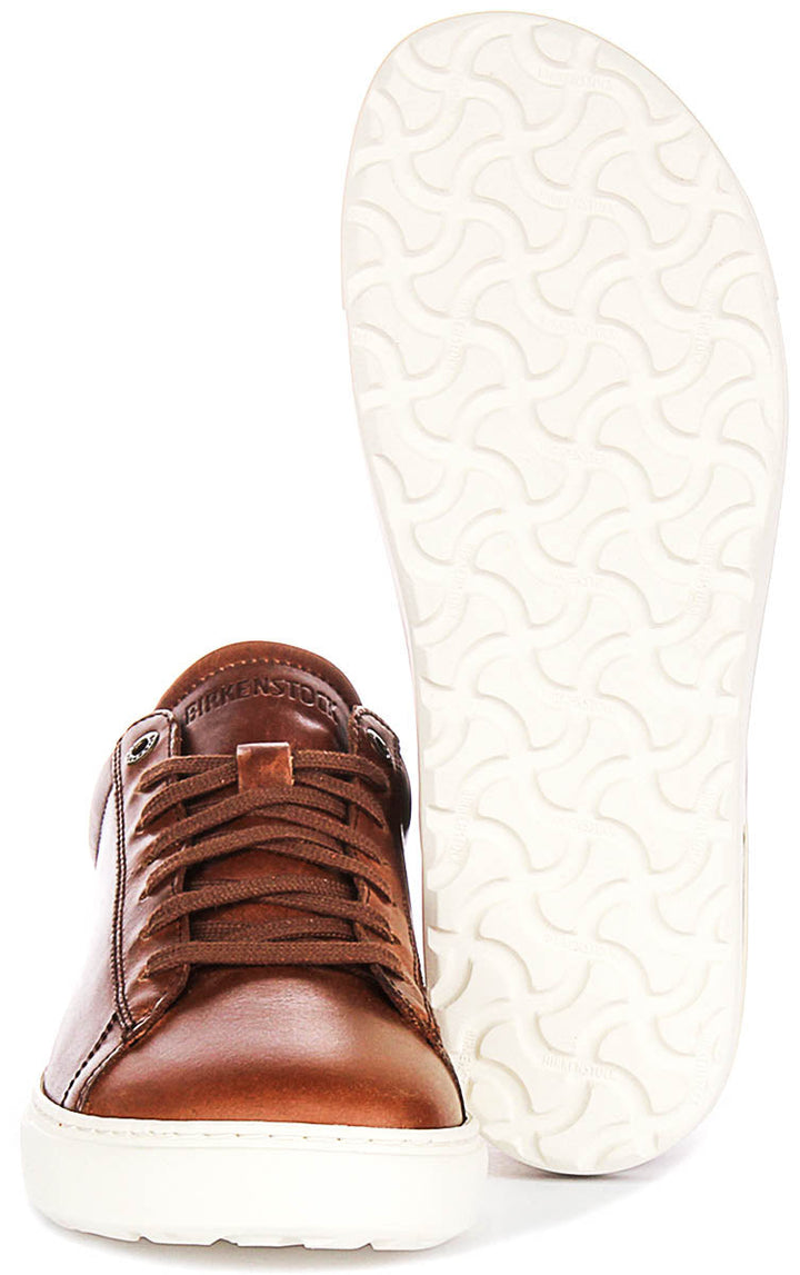 Sneakers Birkenstock Bend Low | Pelle genuina color cognac per uomo e donna