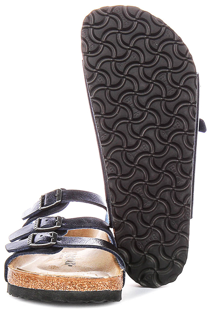 Birkenstock Florida Sandals | Midnight Blue Birko-Flor for Men and Women - Regular Fit