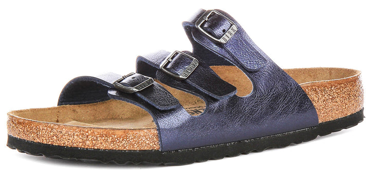 Birkenstock Florida Sandals | Midnight Blue Birko-Flor for Men and Women - Regular Fit