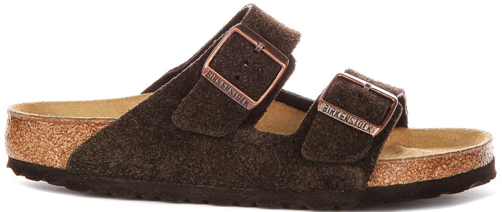Birkenstock Arizona Sandals | Mocha suede leather for Men and Women - Regular Fit