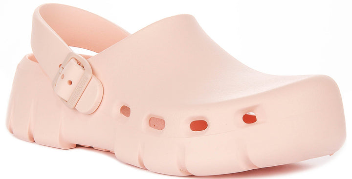 Birkenstock Birki Flow zoccoli | EVA rosa da donna - Calzata regolare