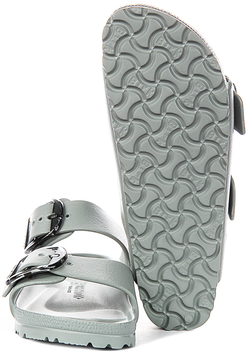 Birkenstock Arizona Sandals | Sage Green EVA - Big Buckle for Women - Narrow Fit