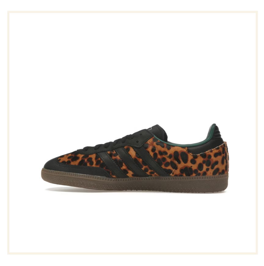 adidas Samba OG Black Green Leopard