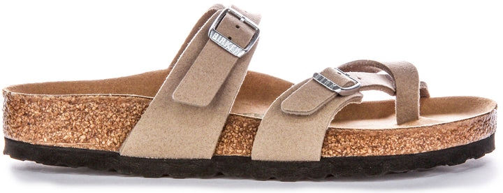 Birkenstock Mayari Sandals | Taupe Birko-Flor - Vegan-Friendly for Men and Women