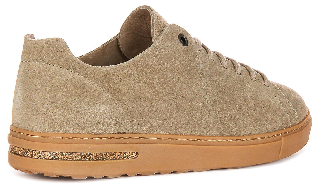 Sneakers Birkenstock Bend Low | Pelle scamosciata color tortora per uomo e donna