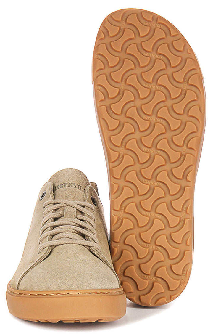 Sneakers Birkenstock Bend Low | Pelle scamosciata color tortora per uomo e donna