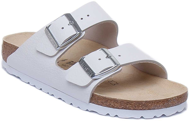 Sandales Birkenstock Arizona | cuir nubuck blanc pour femmes