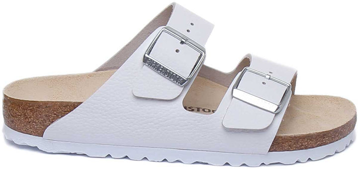 Sandales Birkenstock Arizona | cuir nubuck blanc pour femmes