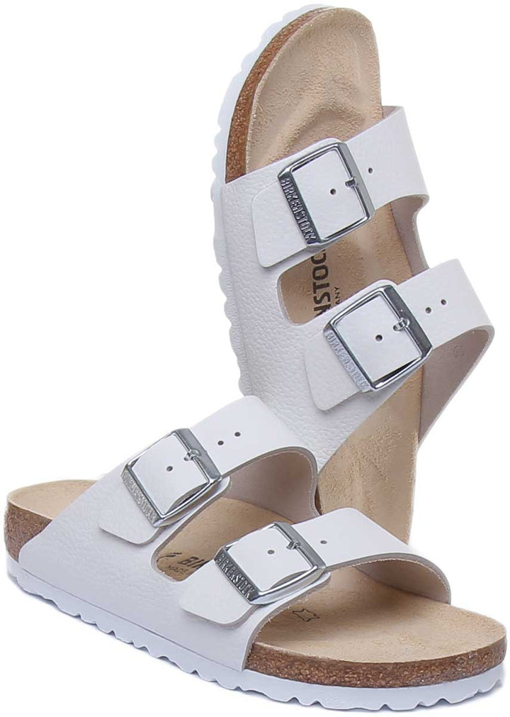 Sandales Birkenstock Arizona | cuir nubuck blanc pour femmes