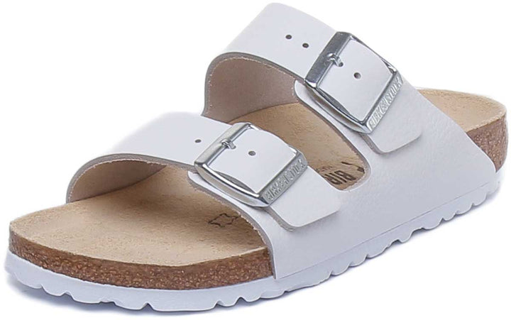 Sandales Birkenstock Arizona | cuir nubuck blanc pour femmes